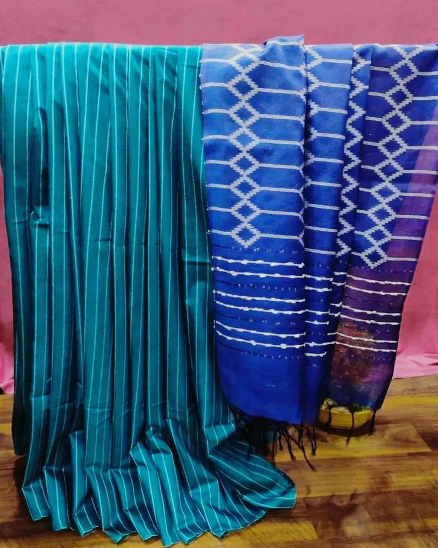 Graceful Handwoven Kota Silk Saree – Lightweight Elegance with a Subtle Sheen